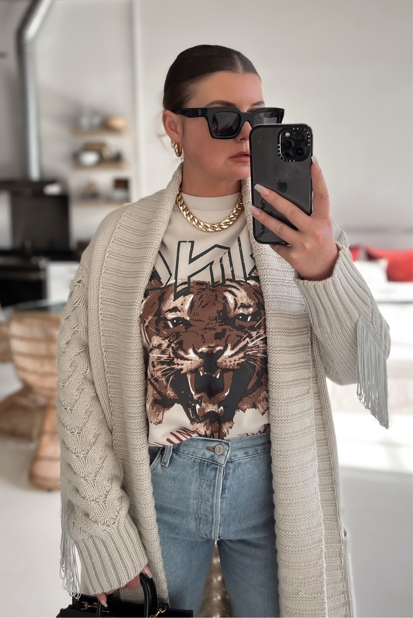 ANINE BING Tiger Sweatshirt in curated on LTK