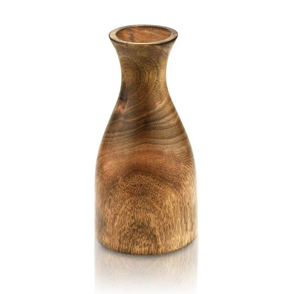 Natural Beauty Handcrafted Brown Mango Tree 8 Inches Wooden Vase (Thailand) | Bed Bath & Beyond