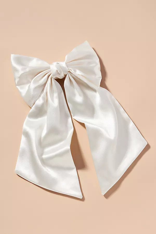 Satin Bow Hair Barrette | Anthropologie (US)
