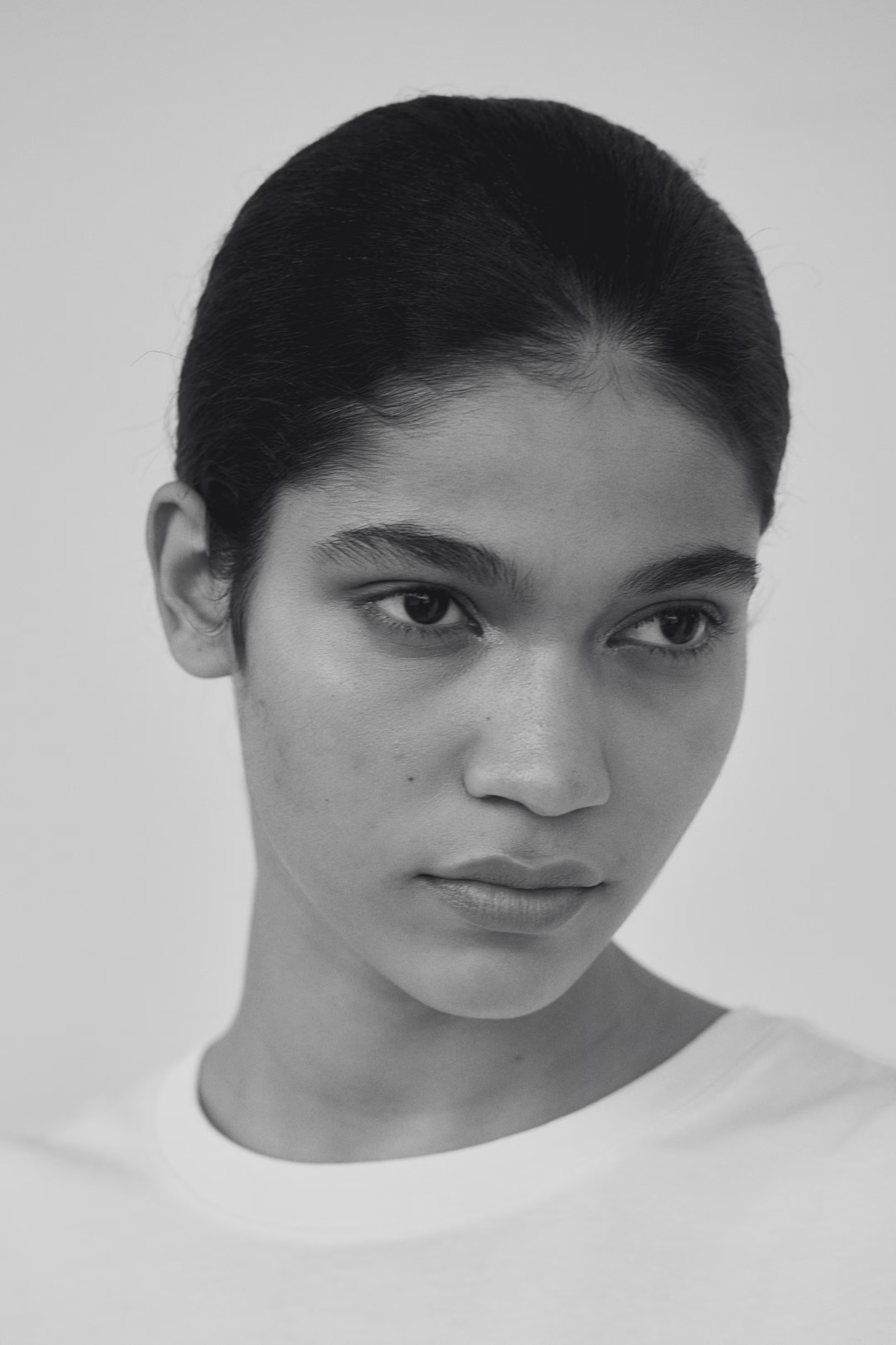 Cotton T-shirt - Round Neck - Short sleeve - White - Ladies | H&M US | H&M (US + CA)