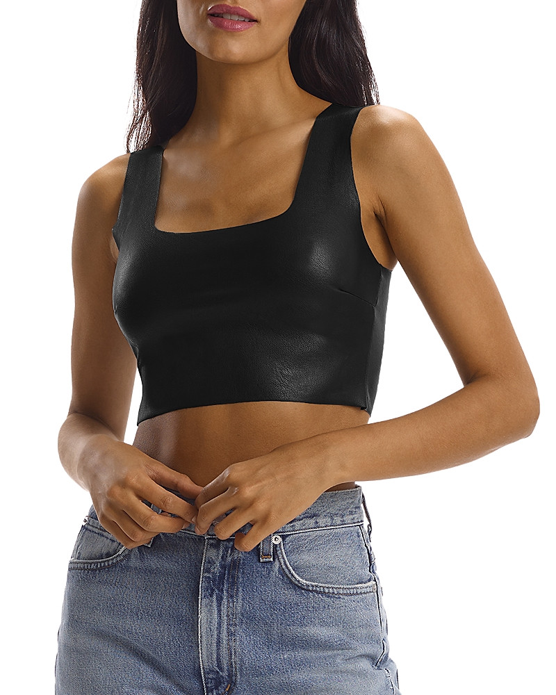 Commando Faux Leather Crop Top | Bloomingdale's (US)