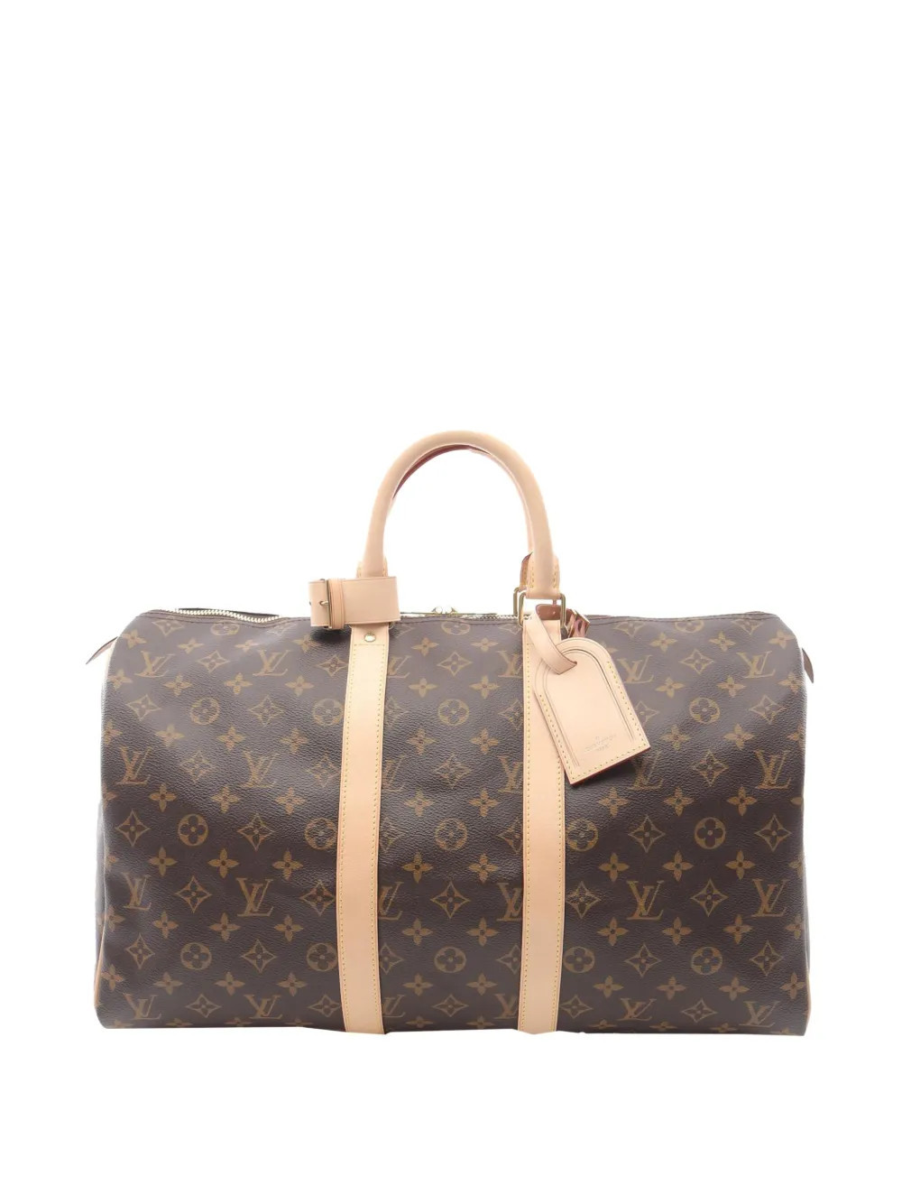 Louis Vuitton Pre-Owned 2015 Monogram Keepall 45 travel bag - Brown | Farfetch Global