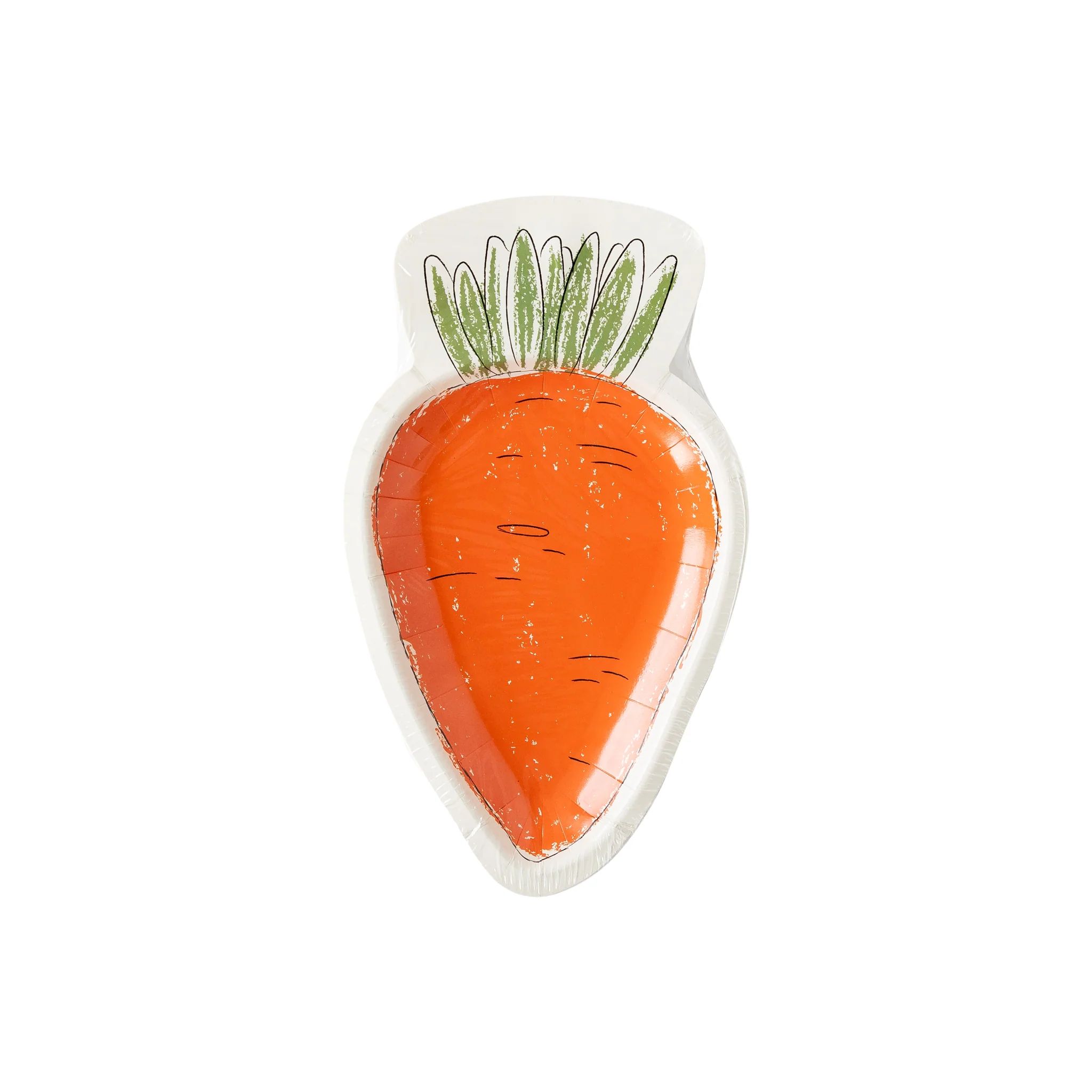 Sketchy Carrot Shaped Plate | My Mind's Eye