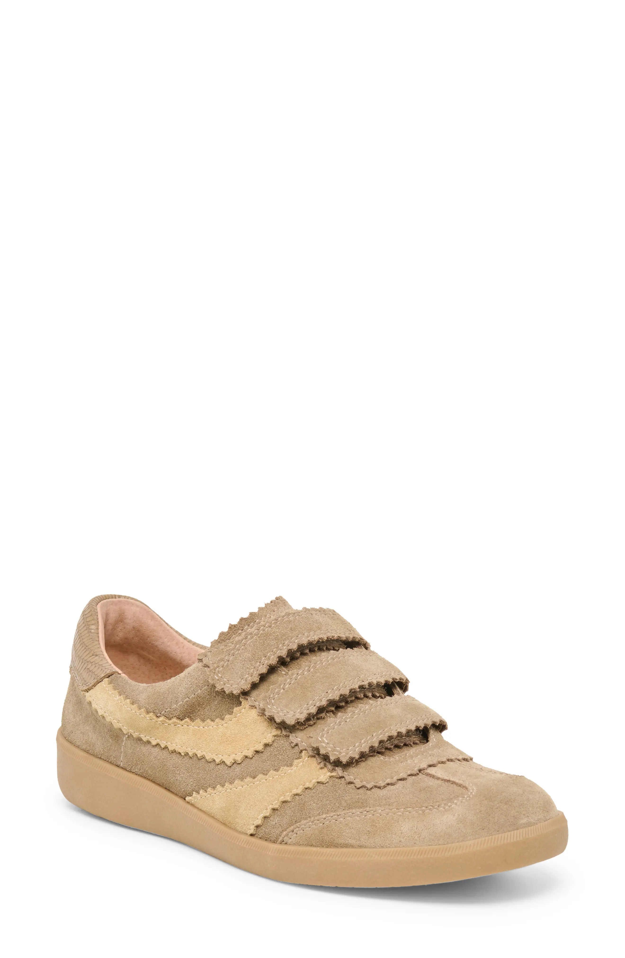 Dolce Vita Merit Leather Velcro Sneaker in Taupe Multi Leather at Nordstrom, Size 6 | Nordstrom
