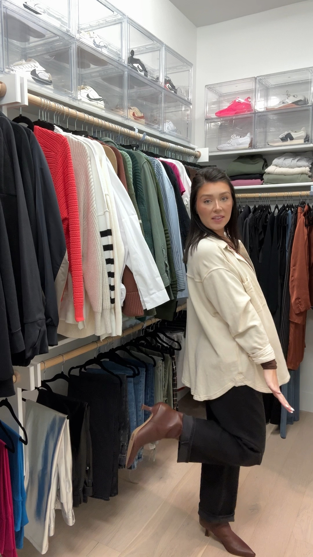 Day 2 of finding MY casual style. This outfit needed to be warm and comfortable enough for sitting long periods of time and eating dinner. These jeans are perfect for that. Very comfy and baggy. This is more boho style, but I like it. See product details for sizing. For reference I’m 5’6 • 150lbs • 28.5 Waist • 39 Hips • 34DDD

#LTKmidsize #LTKVideo #LTKstyletip