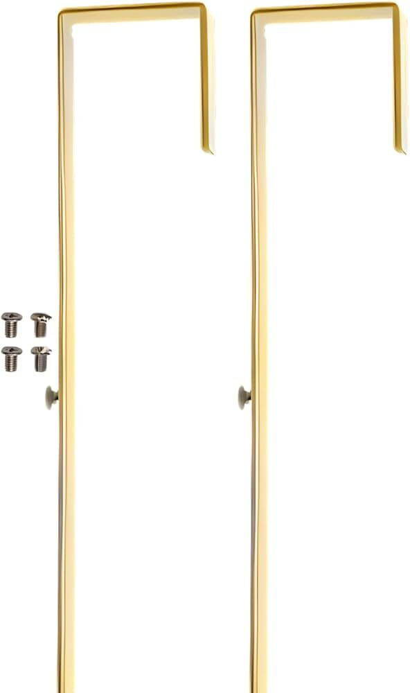 Over-The-Door Mirror Hanger | Adjustable 14.5-inch Door Mirror Hanger Set w Protective Lining | O... | Amazon (US)