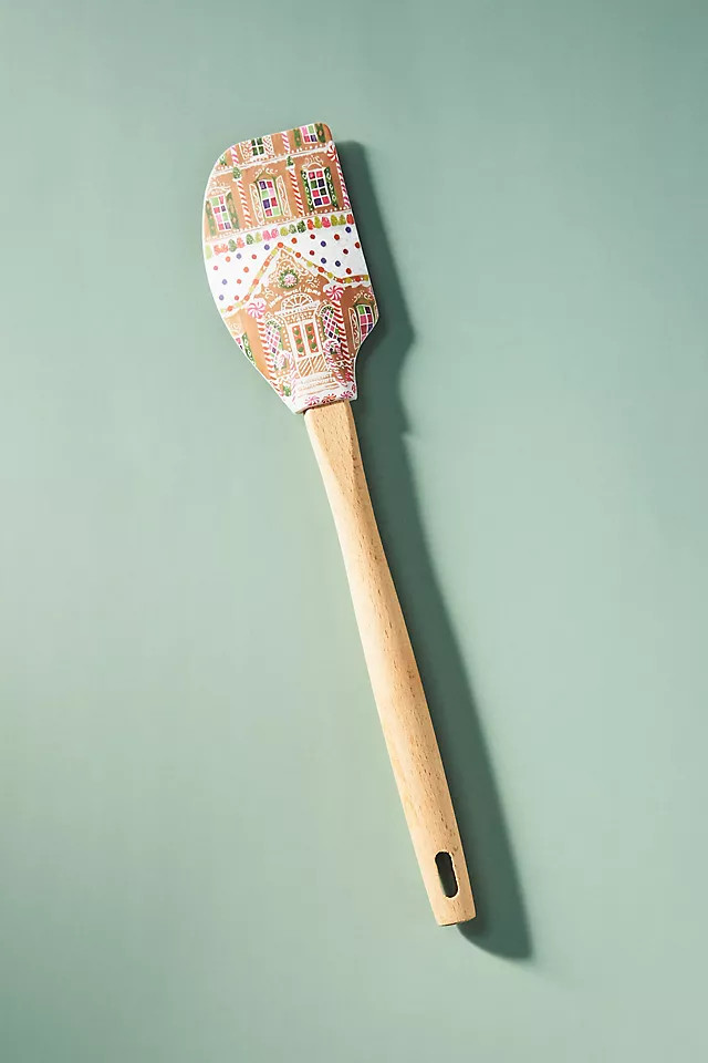 Gingerbread Lane Silicone Spatula | Anthropologie (US)