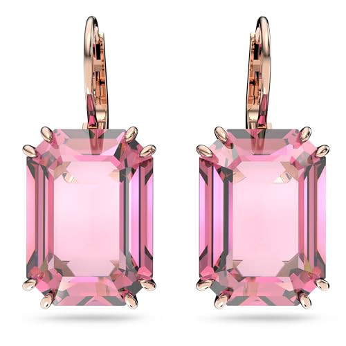 Amazon.com: Swarovski Millenia Earrings, Octagon cut crystal, Pink, Rose-gold tone plated : Cloth... | Amazon (US)
