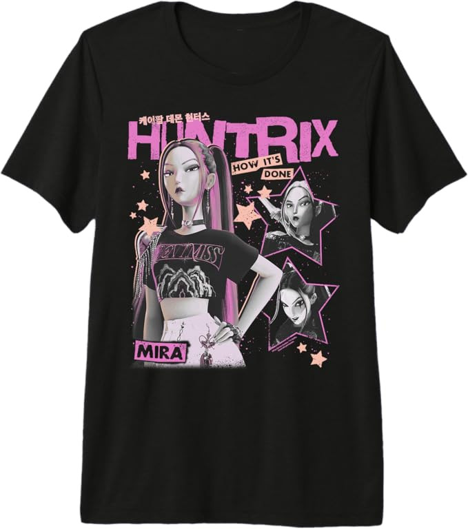 Kpop Demon Hunters Halloween Mira Vintage Y2K Style Poster Premium Tri-Blend T-Shirt | Amazon (US)