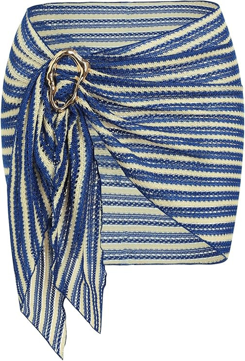 ZAFUL Boho Beach Cover Ups for Women Sarong Coverups Sheer Bikini Chiffon Wraps Skirts for Swimwe... | Amazon (US)