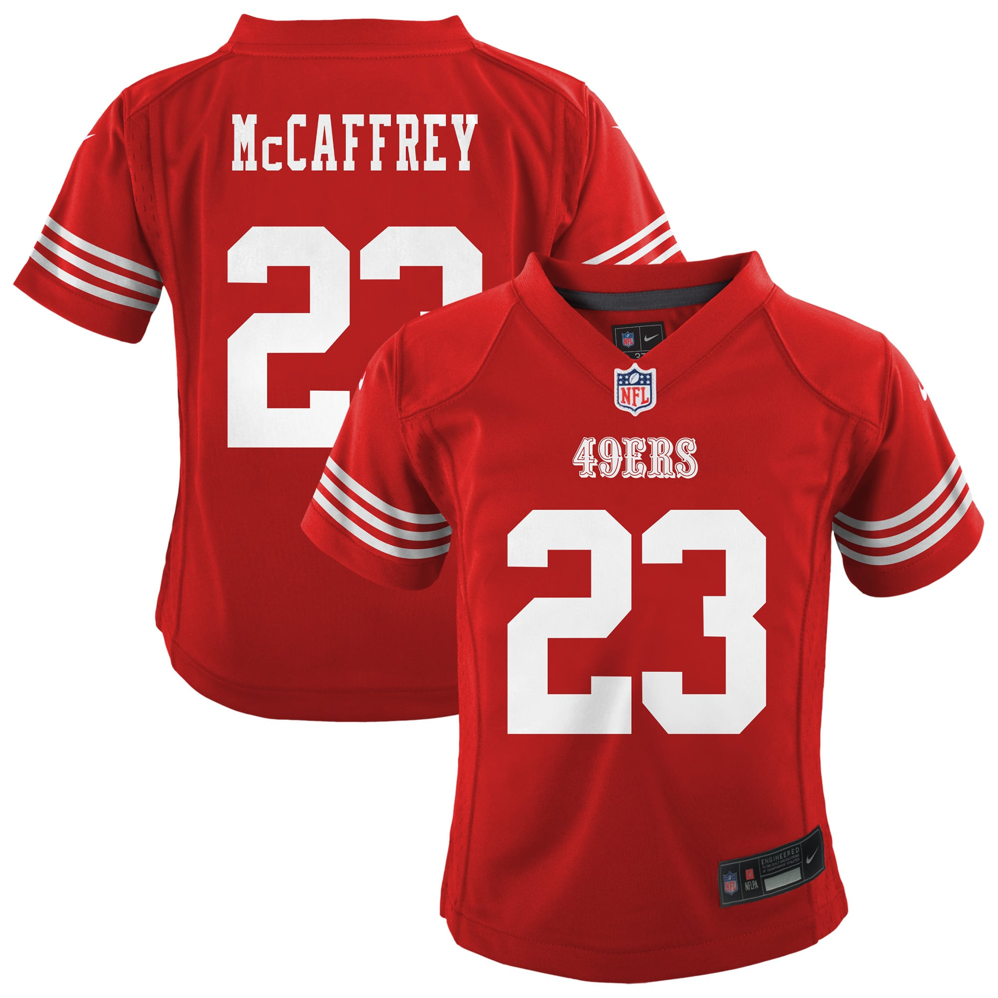 Toddler San Francisco 49ers Christian McCaffrey Nike Scarlet Game Jersey | NFL Shop