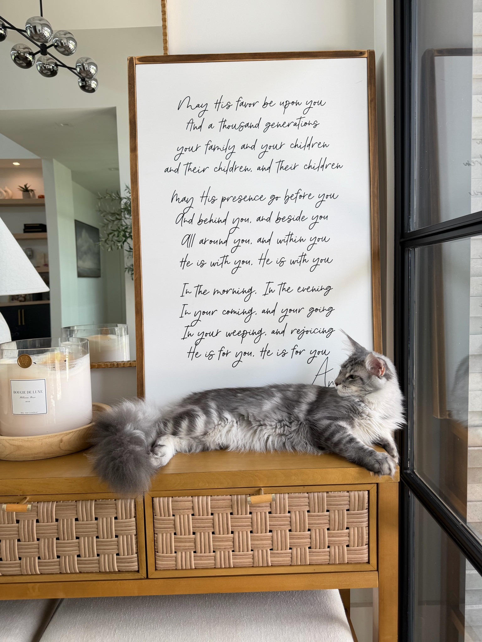 Blessing print from Etsy and our entry way decor

#LTKdayinmylife #LTKmomlife
