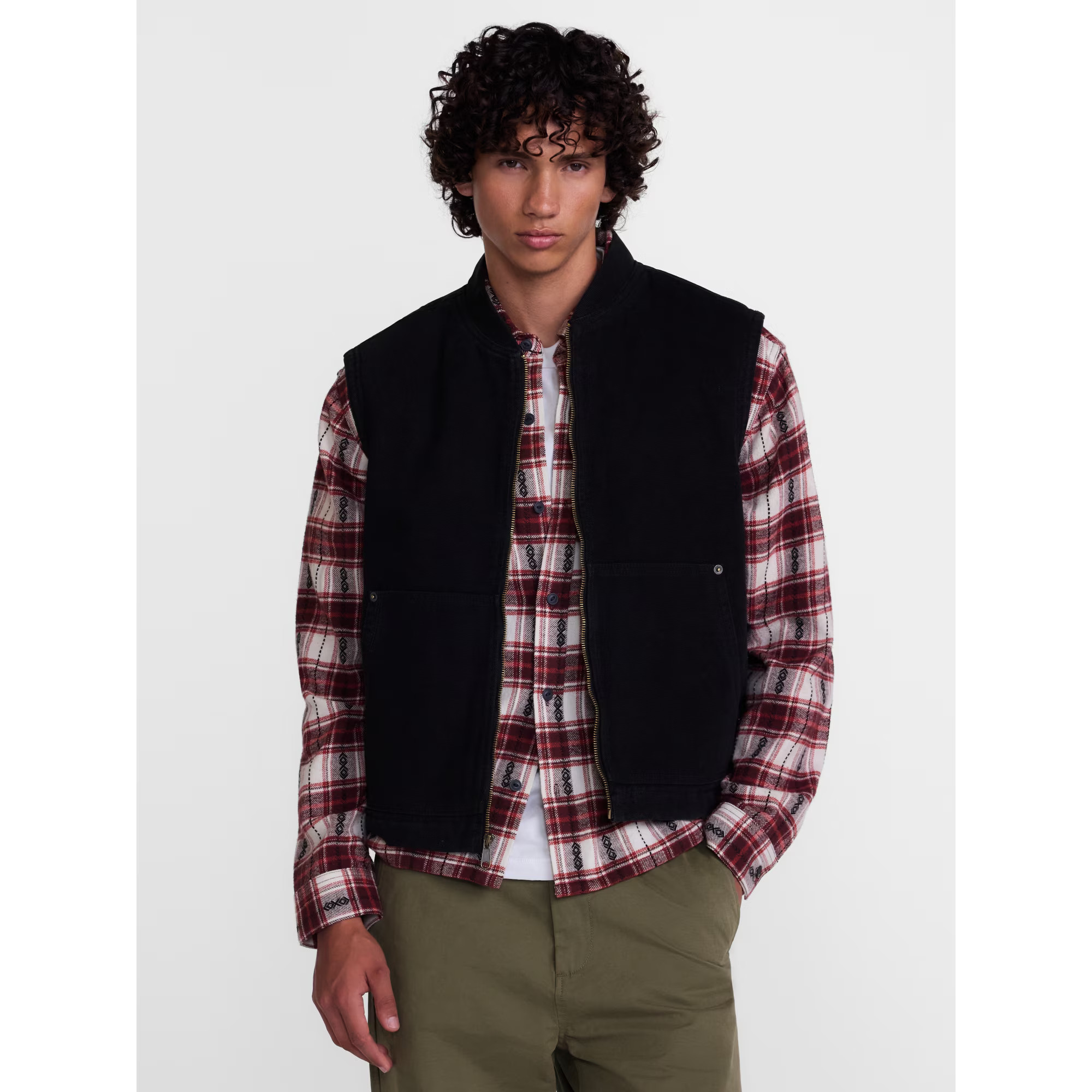 No Boundaries Canvas Vest Jacket  Men s XS-4XLT | Walmart (US)