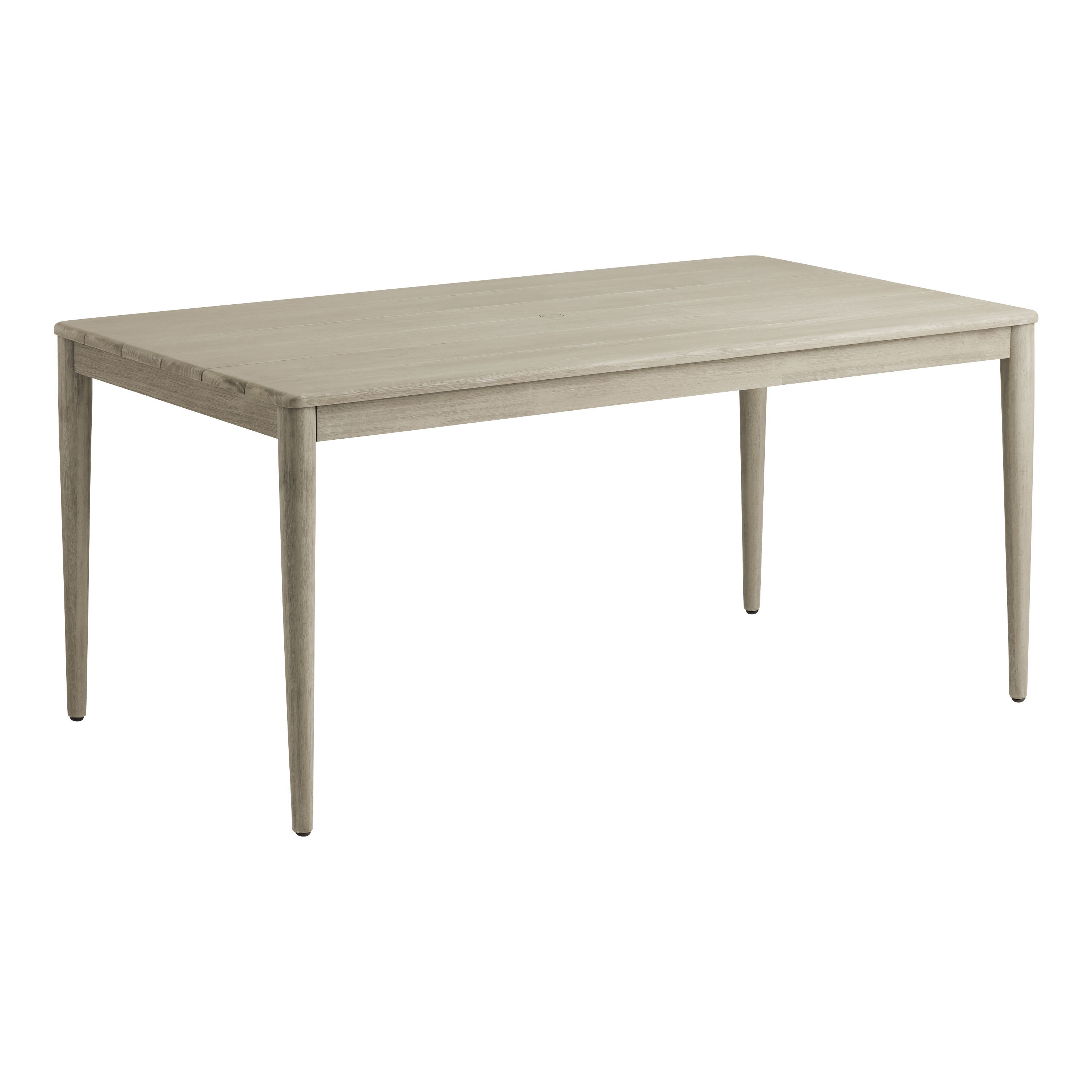 Miramar Light Graywash Eucalyptus Outdoor Dining Table | World Market