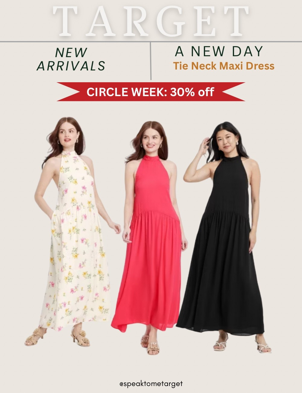 New at Target! And save 30% off! A New Day tie neck maxi dresss

#LTKSaleAlert #LTKStyleTip #LTKFindsUnder50