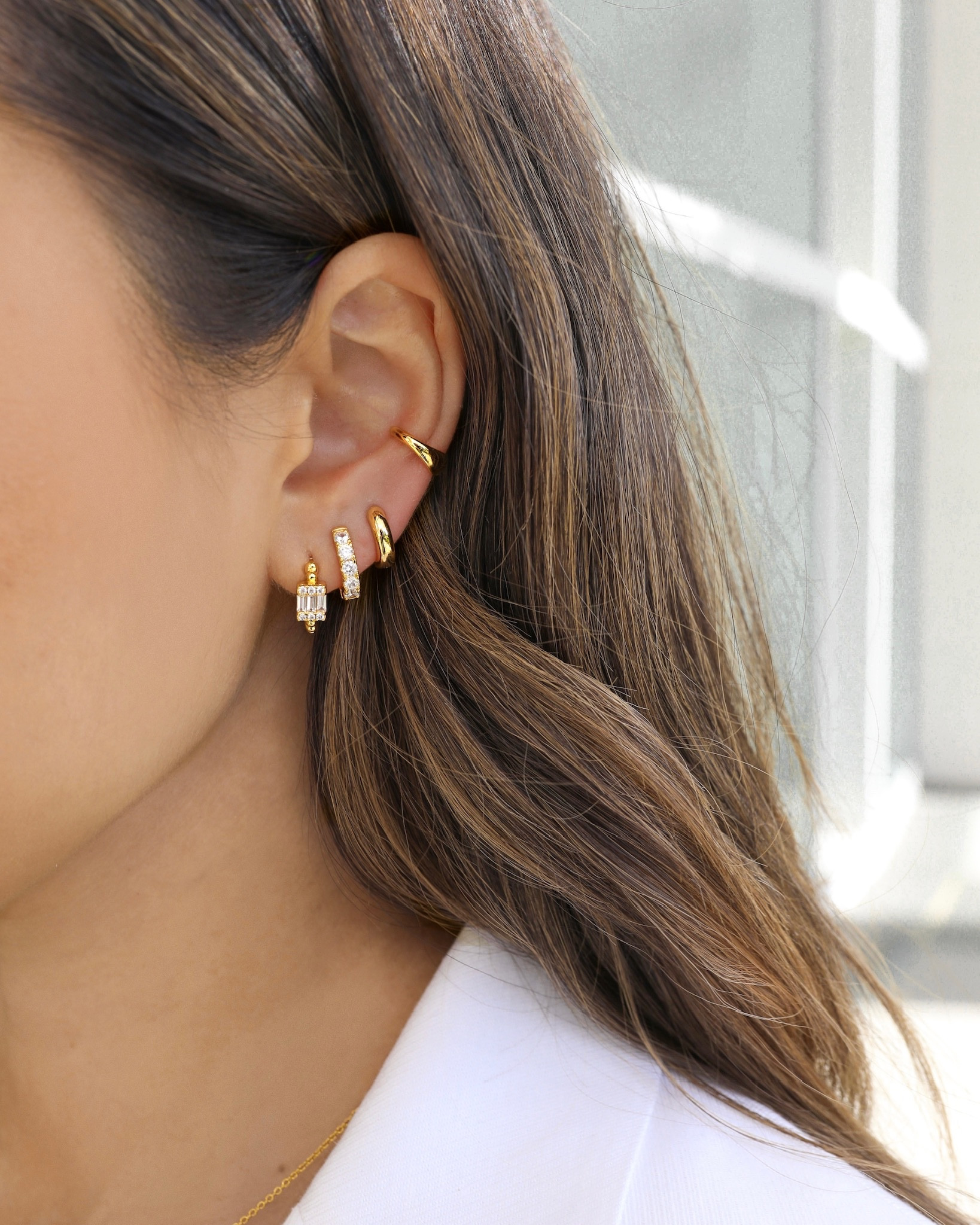 Gifts $50 and under for Christmas 

• my favorite earring stack from my jewelry line SOPHIYA 
• Camille earrings 
• Carrie Huggies
• Bailey Huggies
• Jodie cuff [no piercing needed] 

#LTKGiftGuide #LTKfindsunder100 #LTKfindsunder50