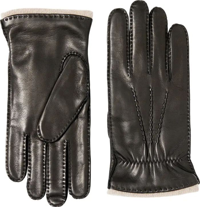 Cashmere Lined Nappa Leather Gloves | Nordstrom