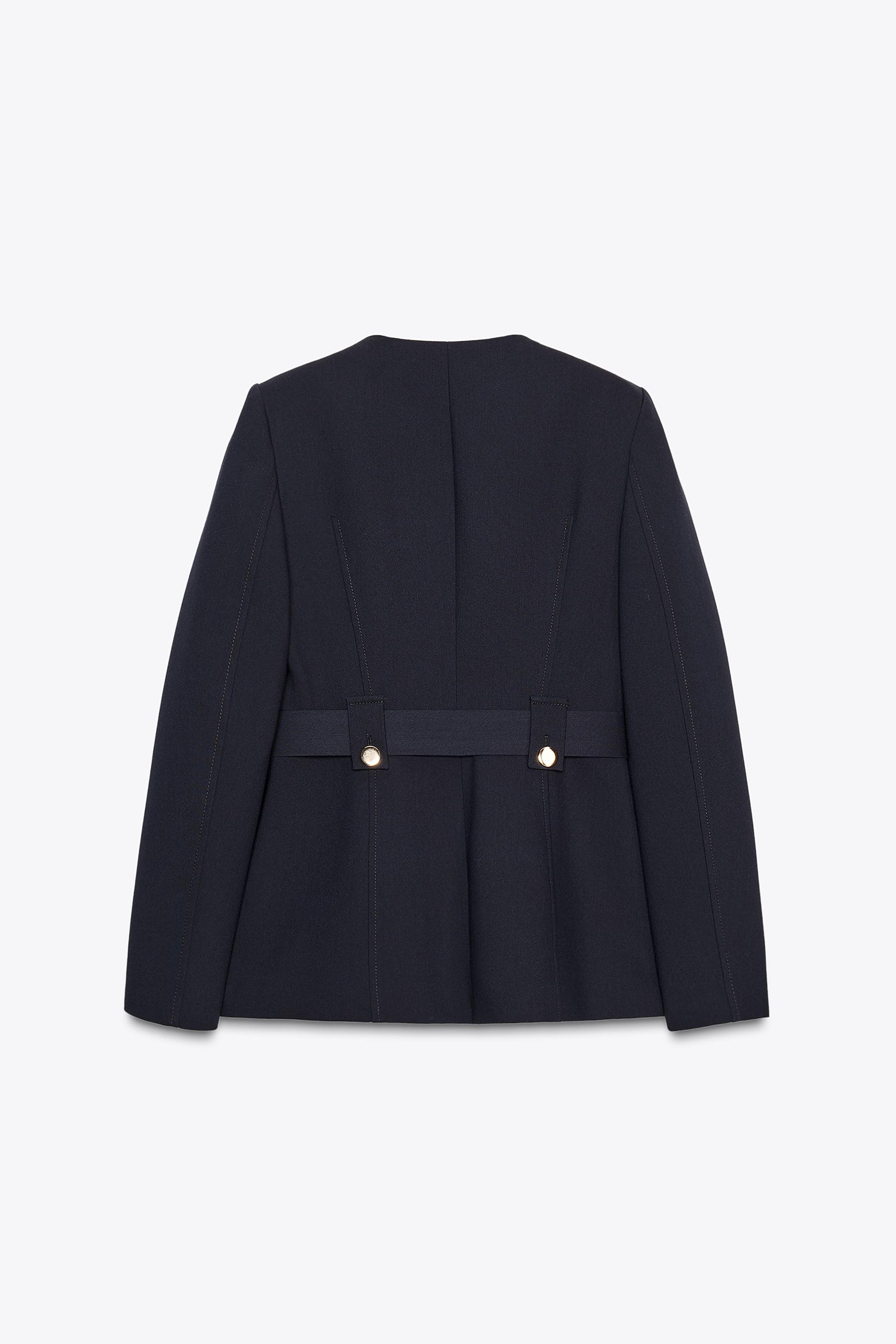 FITTED BLAZER WITH BELT | Zara UK