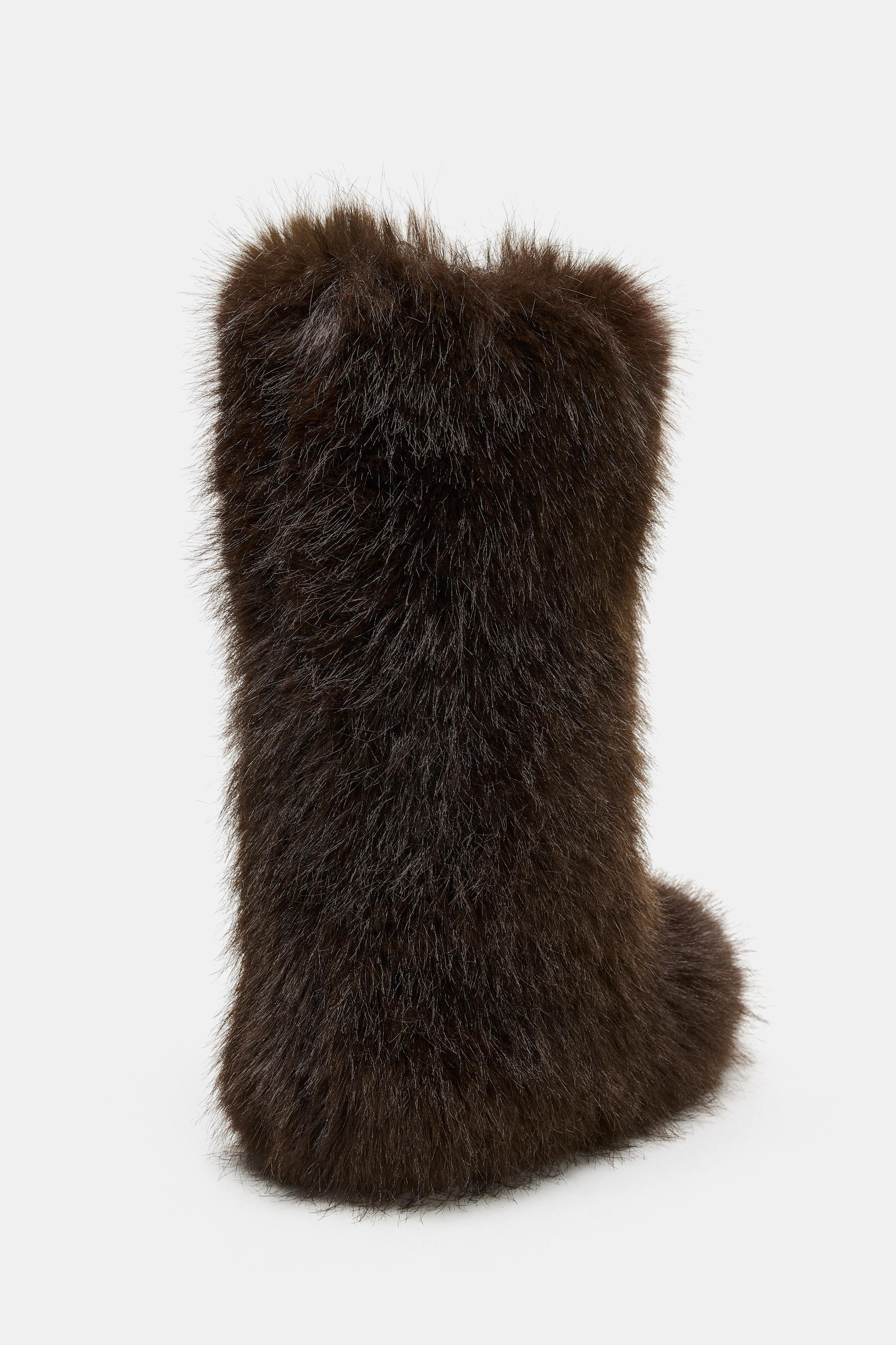 FAUX FUR BOOTS SKI COLLECTION | Zara UK