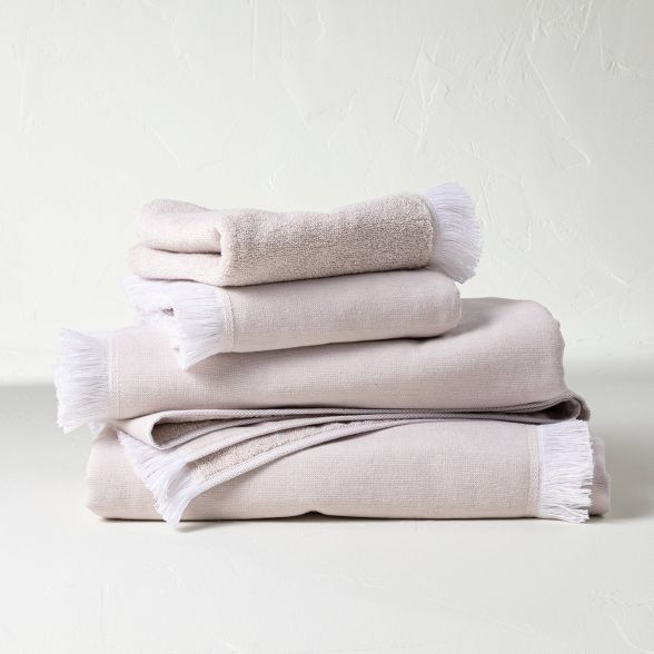 4pc Decorative Flat Woven Bath Towel Set - Casaluna™ | Target