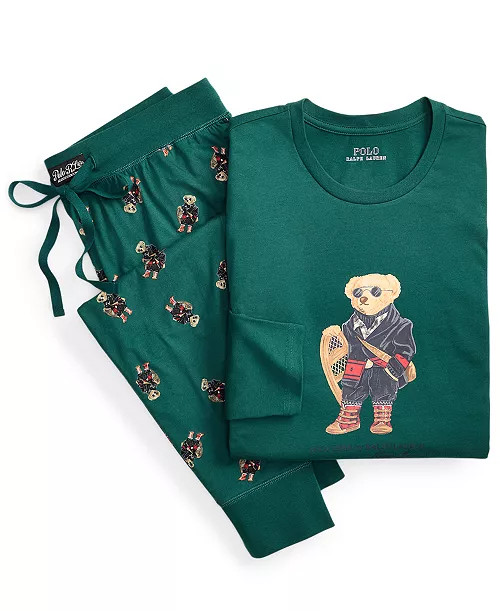 Men's Bear Pajama Set | Macy's