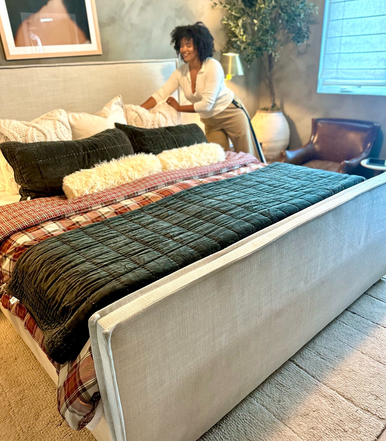 My Favorite Holiday Quilt, rich high quality mossy green velvet and hand stitched is on Super Sale At PotteryBarn for under $150!! 

#LTKhome #LTKHoliday #LTKCyberWeek