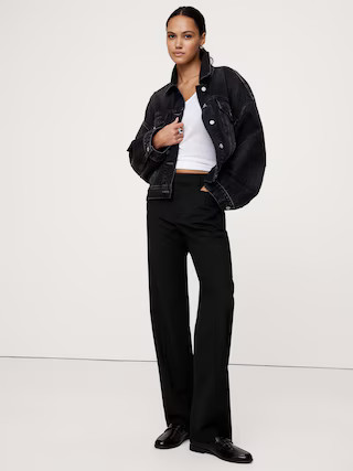 Siena Straight Italian Wool Pant | Banana Republic (US)