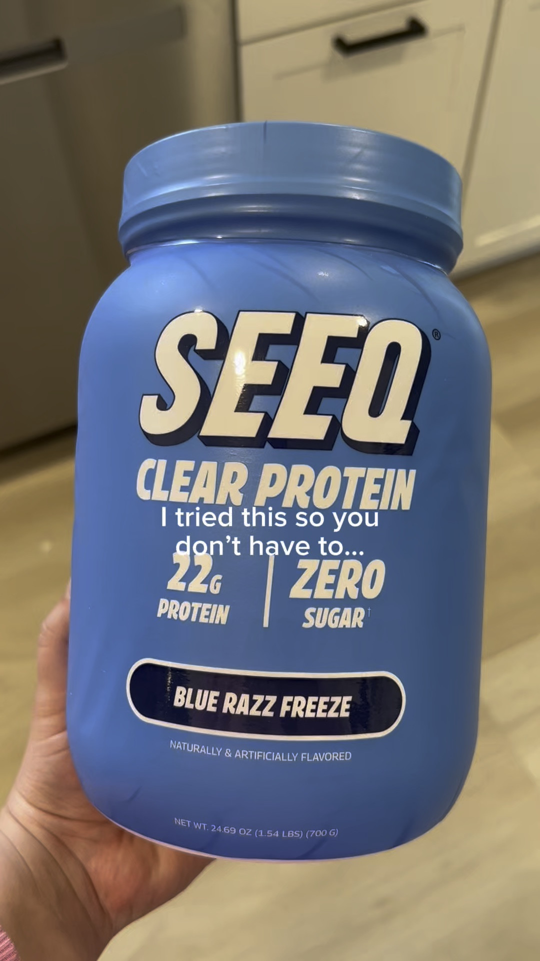 Tried the Blue Razz Seeq Clear Protein so you don’t have to 👀💧 I give it a 7.5/10 — it’s refreshing and high in protein (22g!), but you can still taste a little bit of that protein powder vibe. If you’re looking for a lighter way to hit your goals without a milky shake, this could be your new staple.

🥤 90 calories
💪 22g protein
🧊 Light & hydrating

Worth a try if you’re into fruity protein drinks!

#SeeqProtein #BlueRazzSeeq #ProteinReview #ClearProtein #HighProteinLowCalorie #FitnessDrinks #ProteinHack #WhatIUse #PostWorkoutFuel #HealthyHabits #TasteTestTikTok #ProteinDrinkReview #TikTokMadeMeTryIt #HonestReview

#LTKActive #LTKFindsUnder100 #LTKFamily