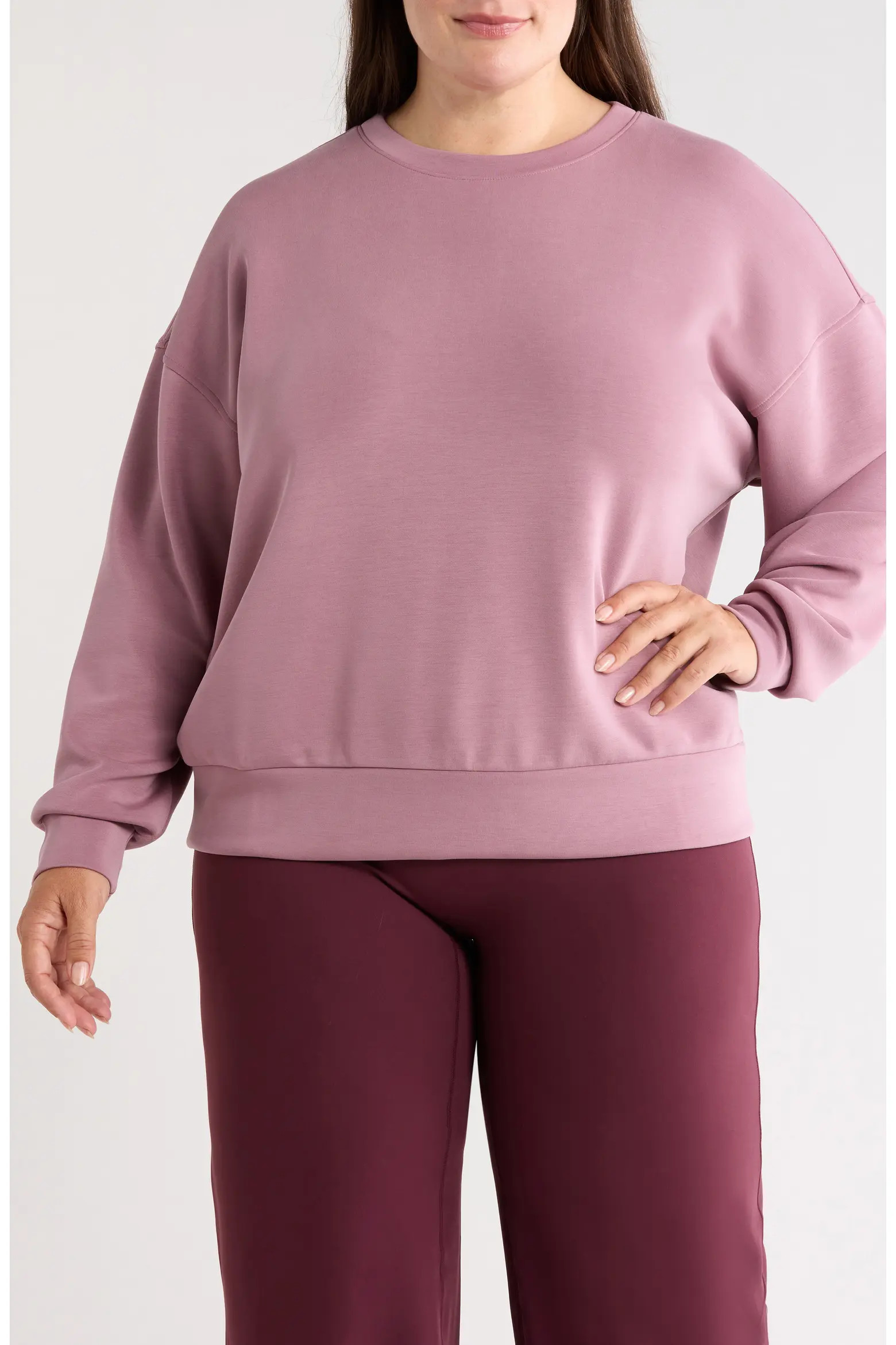 Soft Luxe Boxy Knit Crew Sweatshirt (Women) | Nordstrom | Nordstrom