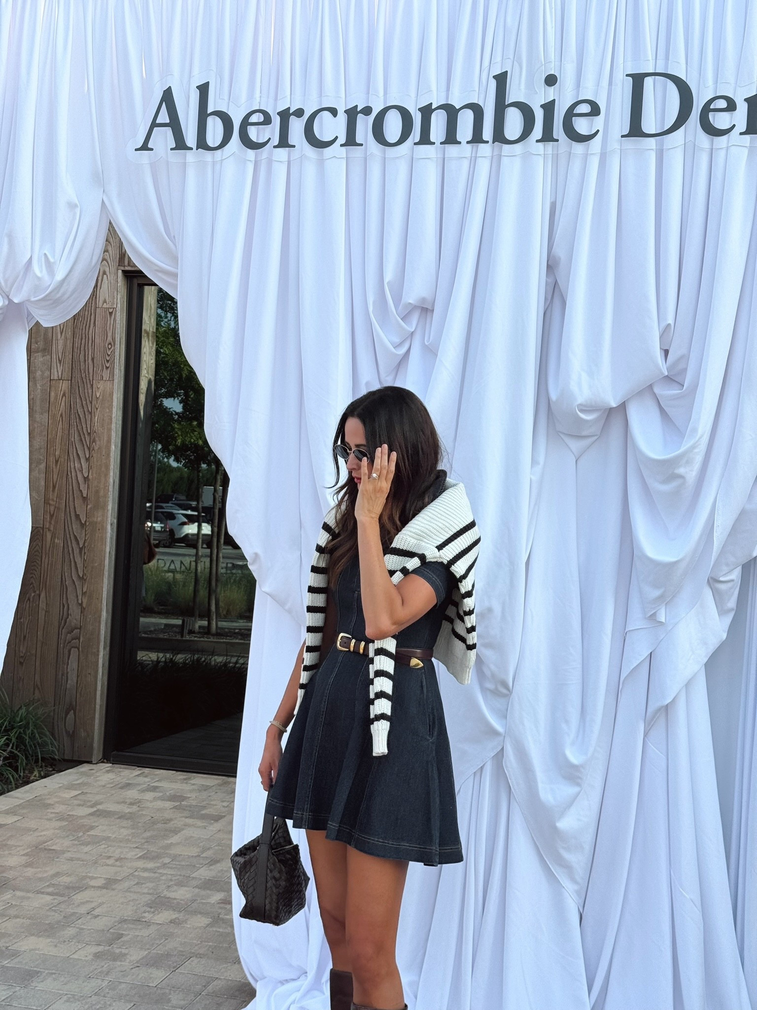 Abercrombie denim night! I wore this fit and flare dress and it is so flattering! 

#LTKCon #LTKTall #LTKStyleTip