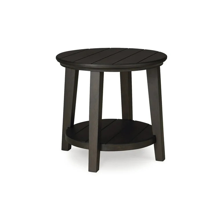 Signature Design by Ashley Celamar Modern Farmhouse End Table with Lower Shelf, Dark Brown | Walmart (US)