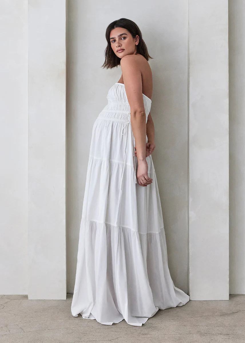 BUMPSUIT | The Shirred Strapless Gown | BUMPSUIT