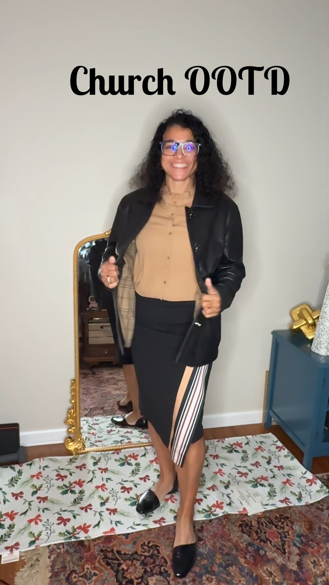 As it cools off, grab a jacket. Use a color from the stripes to add depth to your outfit. Keep it classy  

#LTKOver40 #LTKStyleTip