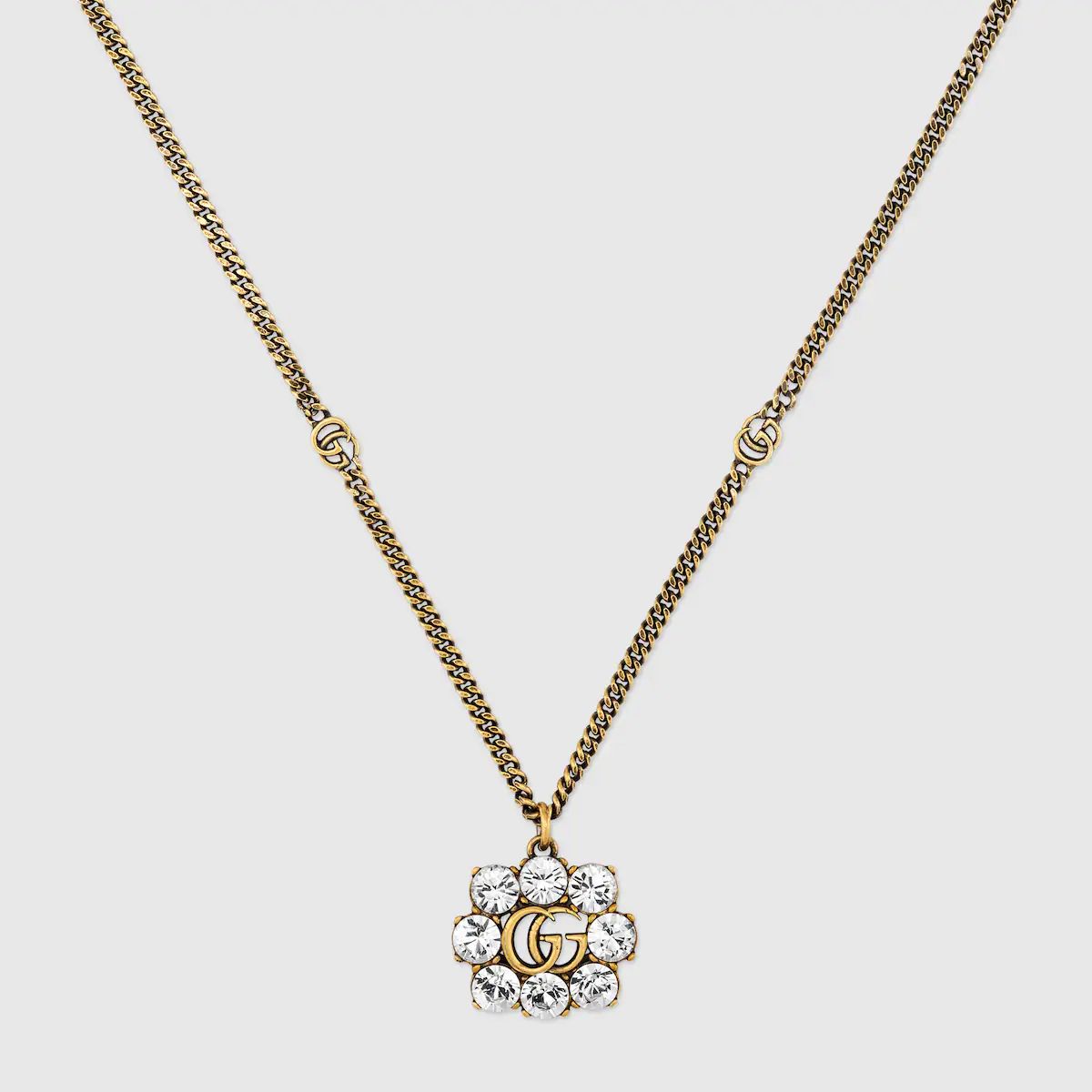 Gucci Crystal Double G necklace | Gucci (US)