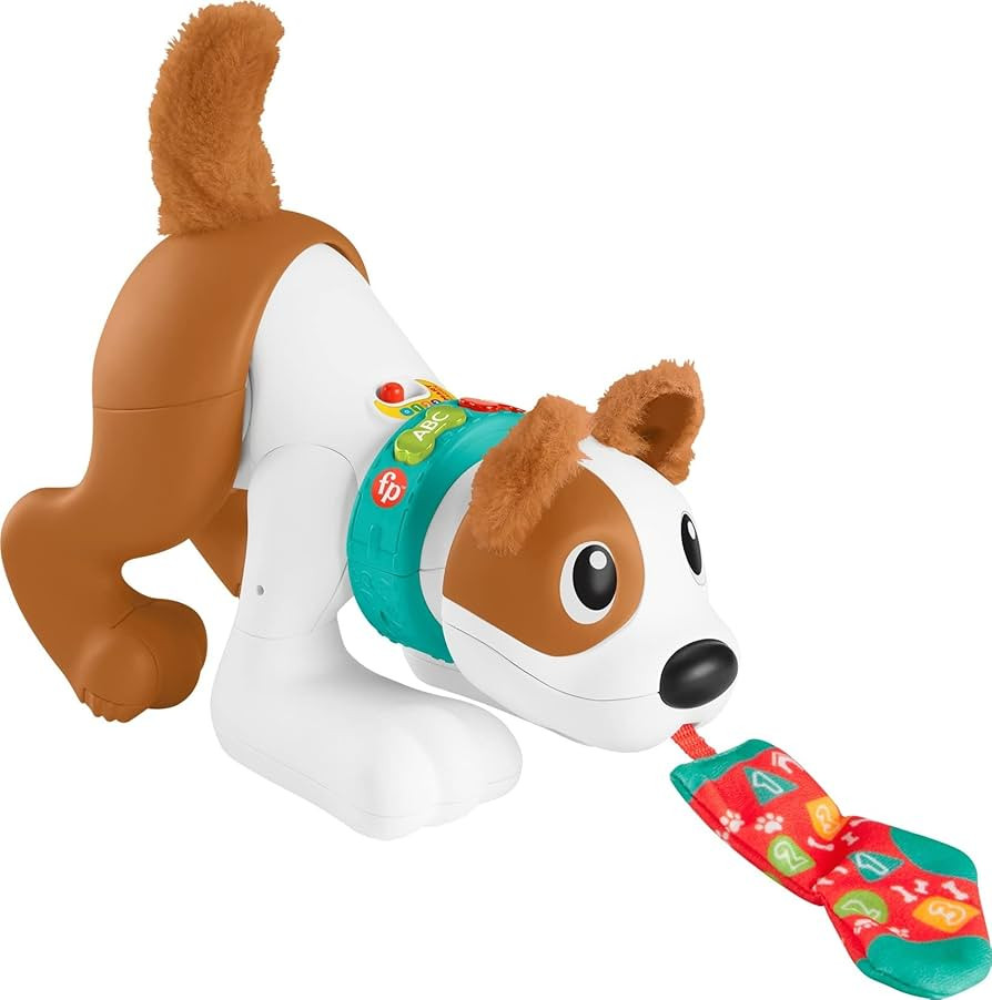 Fisher-Price Baby Learning Toy 123 Crawl with Me Puppy Electronic Dog with Smart Stages Content &... | Amazon (US)