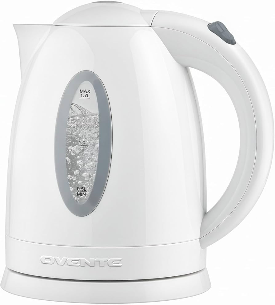OVENTE Electric Kettle, 1.7L Fast Boiling Water Heater for Coffee or Tea, BPA Free with Water Lev... | Amazon (US)