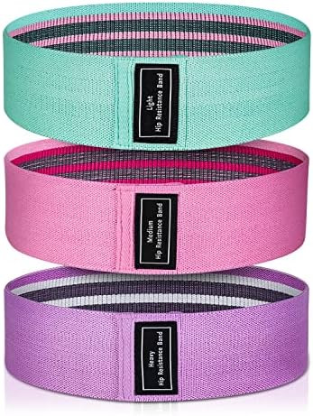 Exercise Workout Bands, Resistance Bands for Women, 3 Levels Booty Bands for Legs and Butt | Amazon (US)