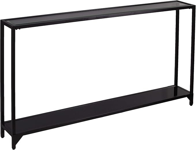 Southern Enterprises Bergen Narrow Metal Console Table, Black, 6.5 in x 54.25 in x 24.25 in | Amazon (US)