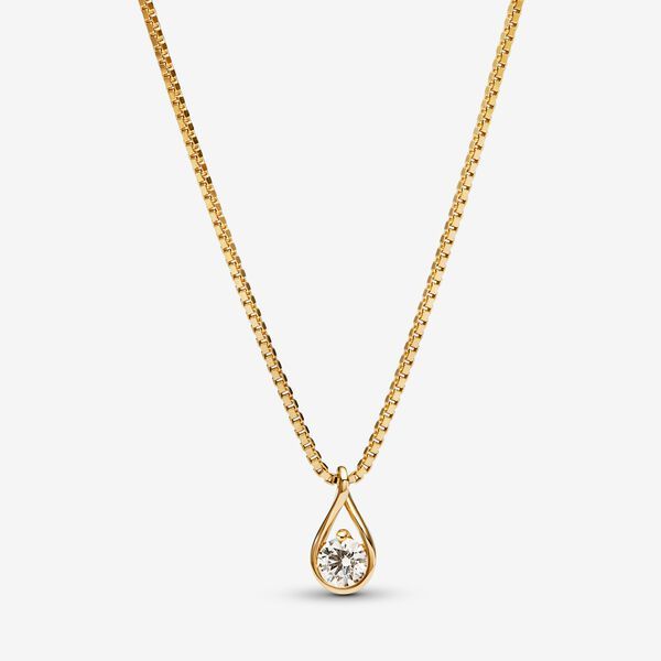 Pandora Brilliance Lab-created Diamond Pendant & Necklace | Pandora (UK)