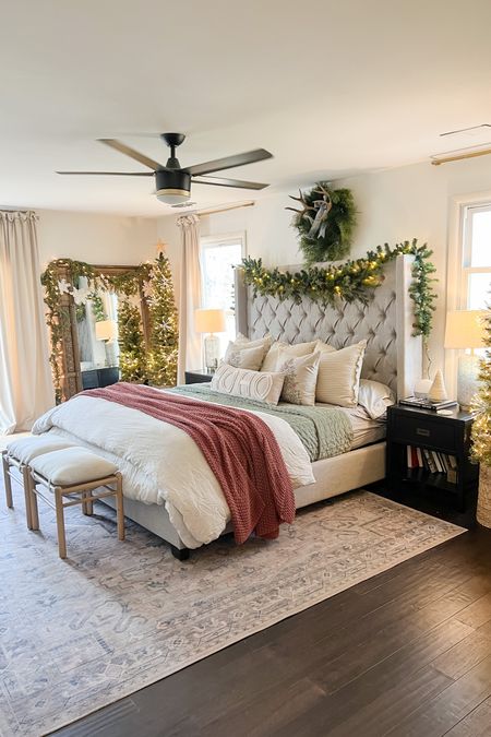 Cozy holiday bedroom- shop all the details below to recreate this look! 

#LTKSeasonal #LTKhome #LTKHoliday