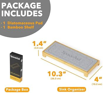 SpaceAid DryingNeat Instant Dry Sink Caddy Organizers, Kitchen Sponge Soap Holder Dispenser, Coun... | Amazon (US)