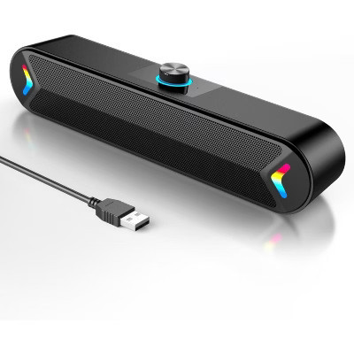 LENRUE Computer Speakers,Wired USB-Powered Sound-bar with 10W Stereo Sound for PC Desktop,Plug-n-Play | Target