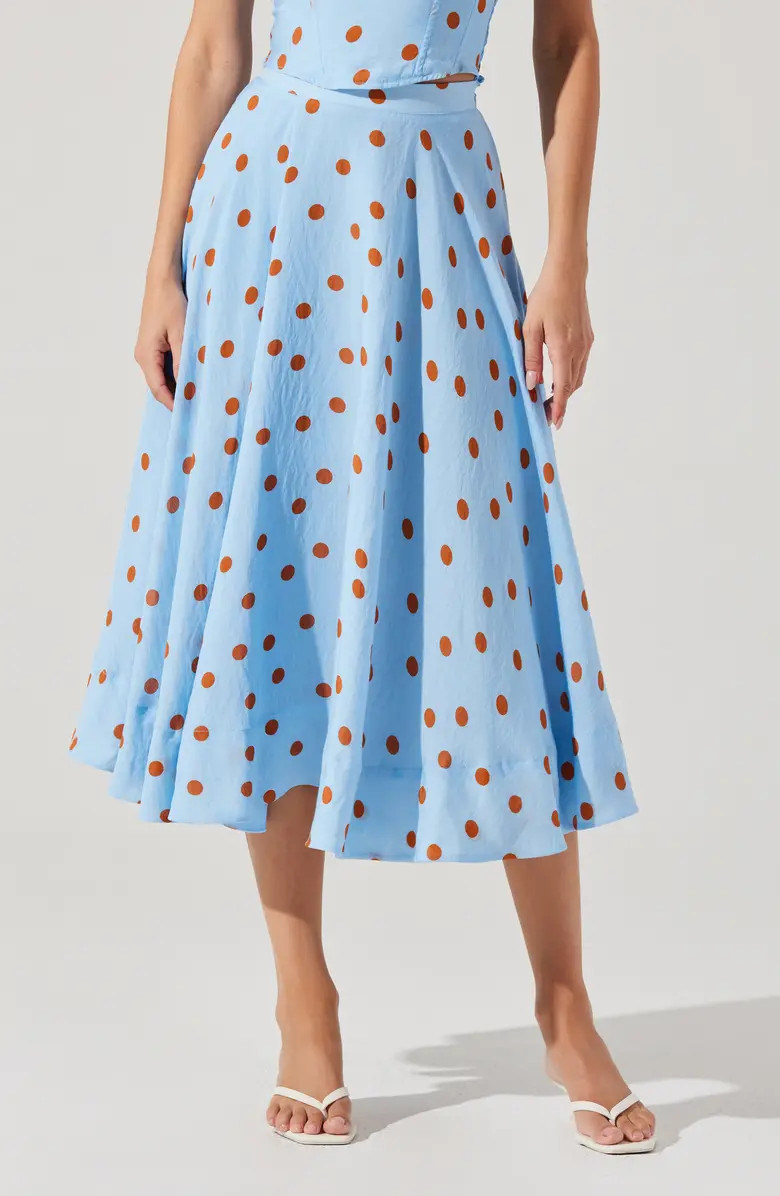 Janie Polka Dot Midi Skirt | Nordstrom