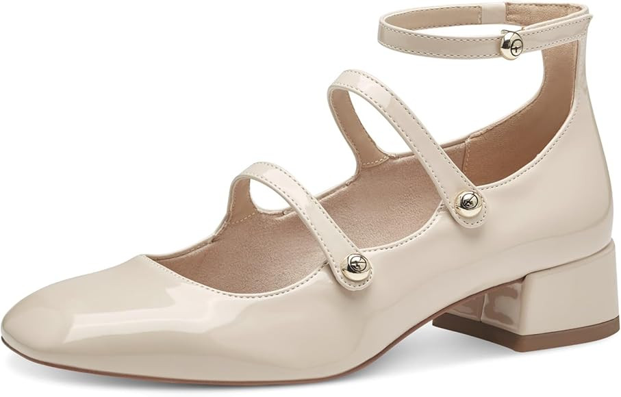 Tamaris Damen Pumps mit Riemchen Vegan Blockabsatz | Amazon (DE)