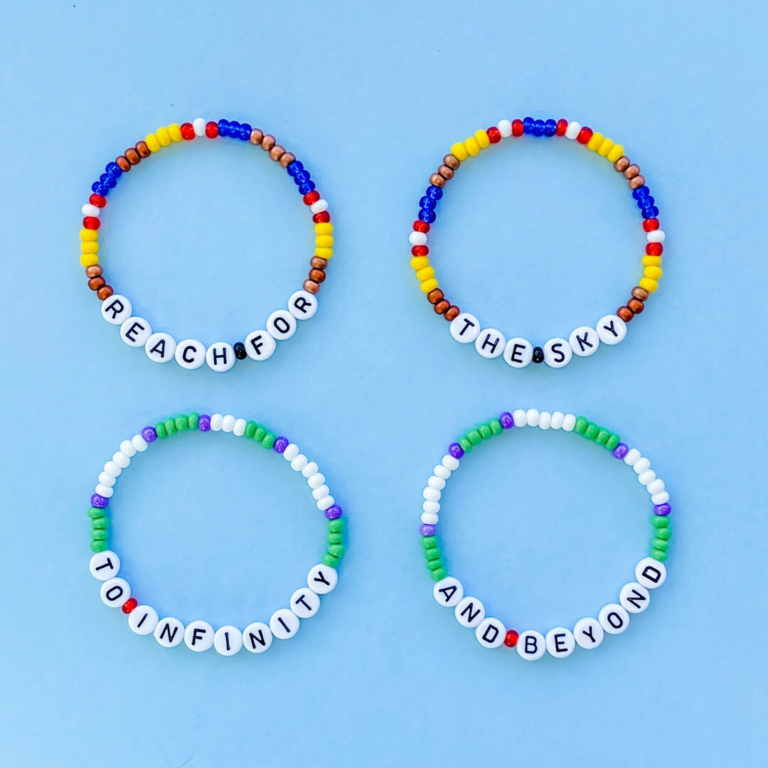 Woody & Buzz Bracelets, Stacking Stretch Bracelets, Beaded Bracelets, Layering Park Jewelry - Ets... | Etsy (US)