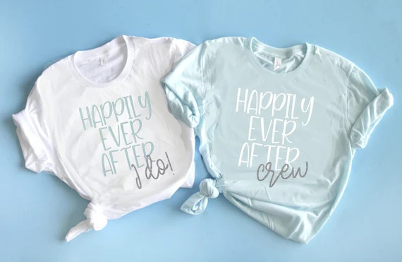 Bachelorette Party Shirts. Happily Ever After I DO Crew Unisex Shirts Magical Inspired Bacheloret... | Etsy (US)