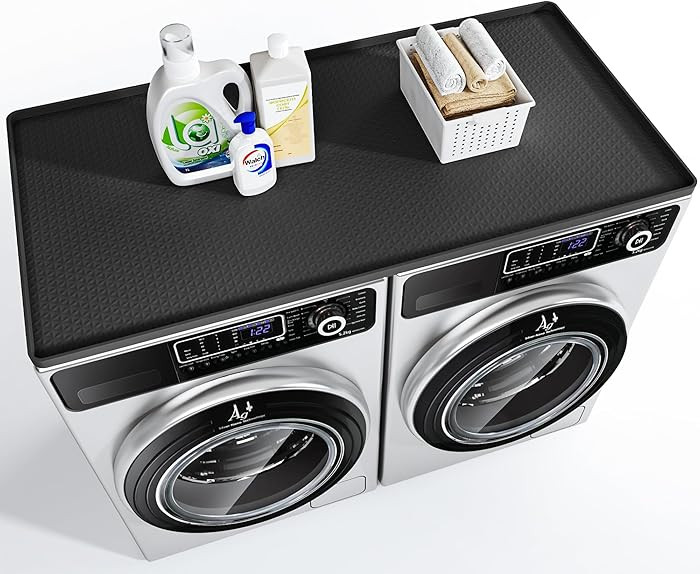 Washer Dryer Countertop, 51.2" x 25.6" Large Washer and Dryer Covers for The Top, Non-Slip Waterp... | Amazon (US)