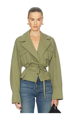 Camila Coelho Mari Jacket in Sage from Revolve.com | Revolve Clothing (Global)
