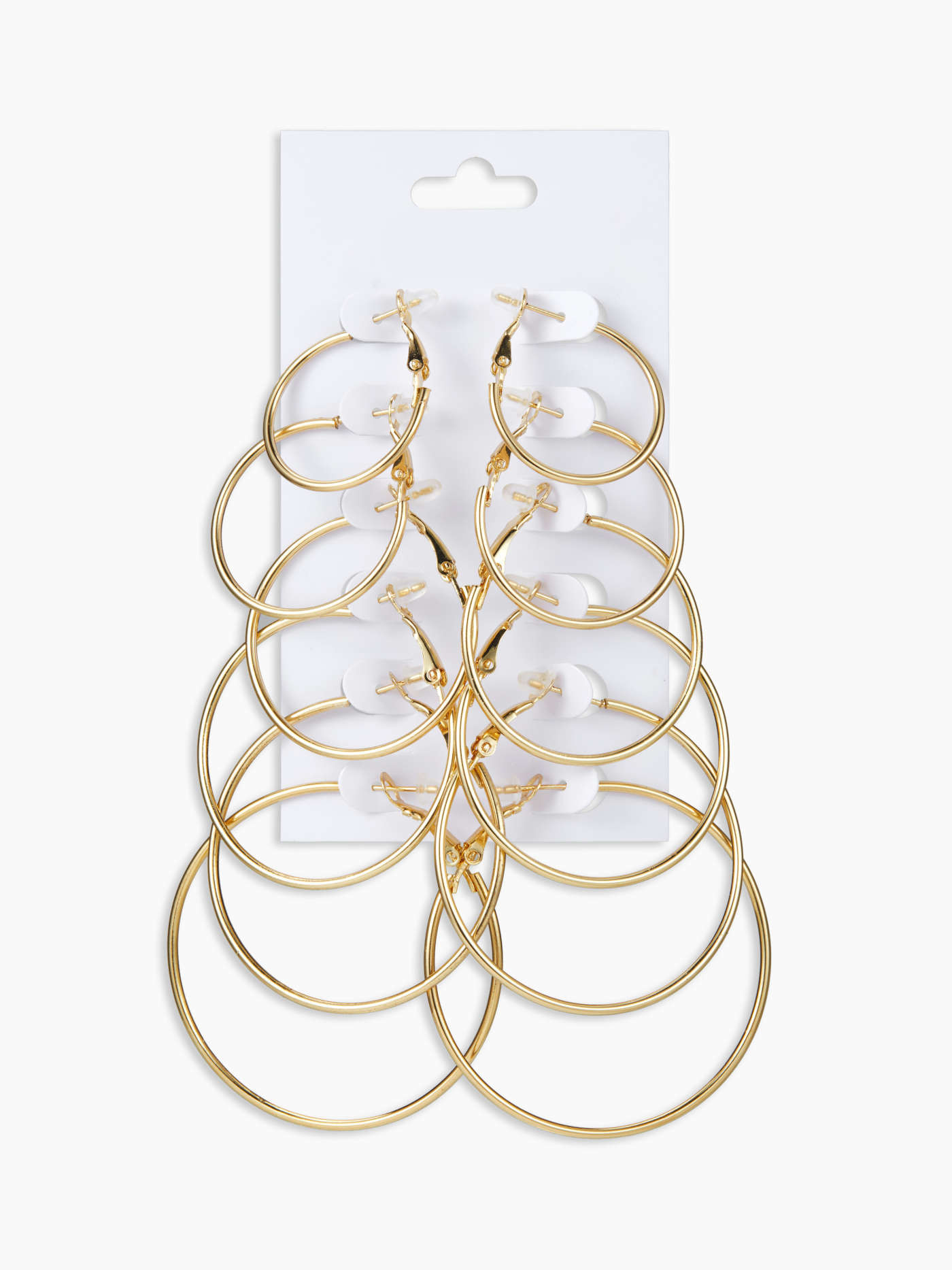 6 PAIRS CIRCLE HOOP EARRINGS SET | Cider