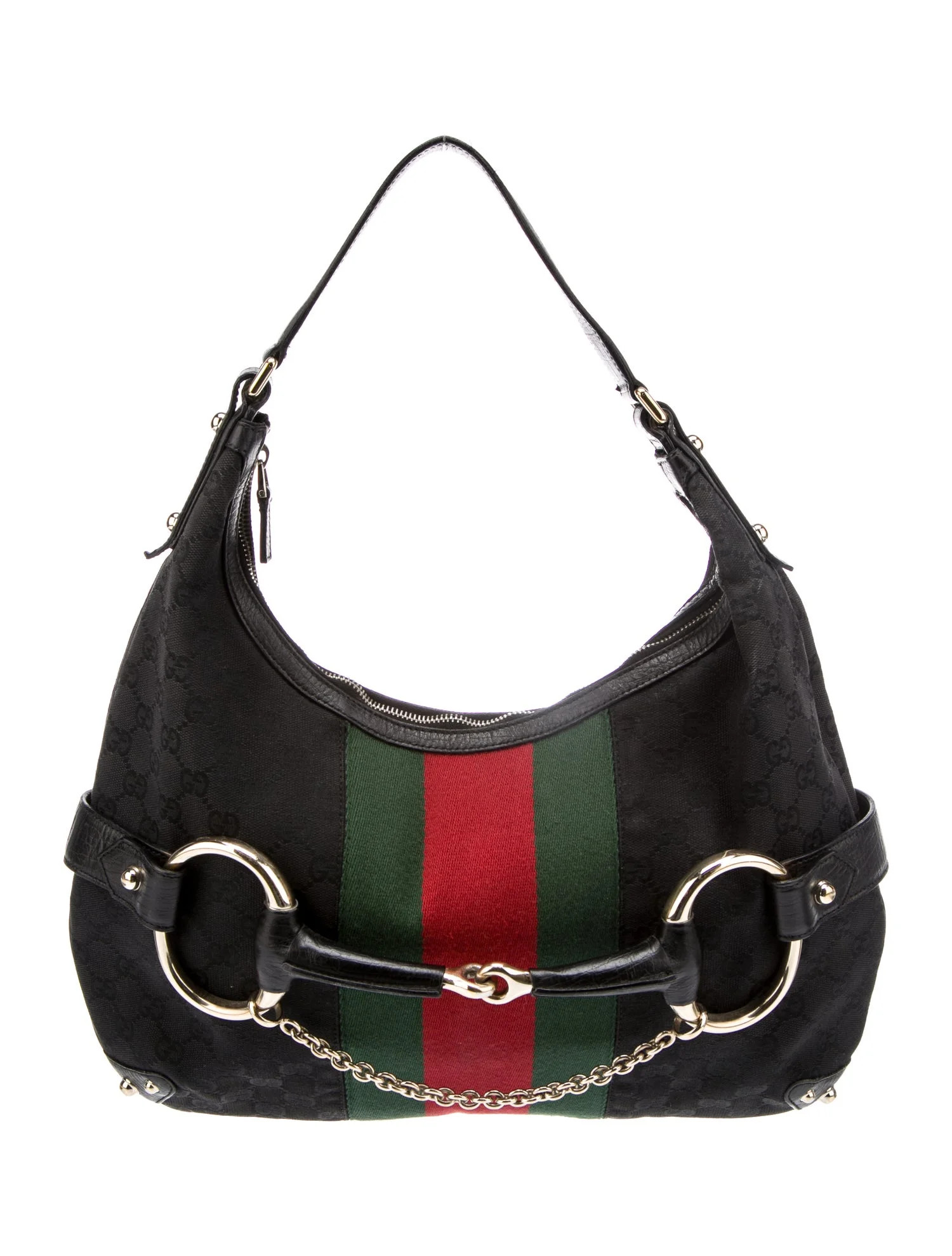 GG Canvas Horsebit Chain Hobo | The RealReal